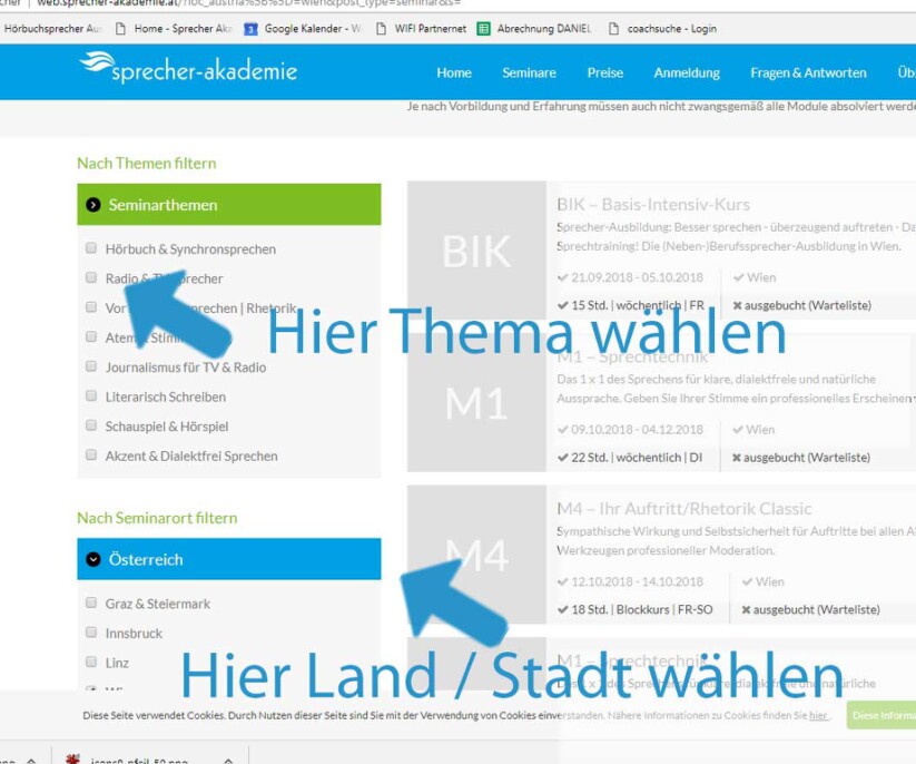 Sprecher Akademie neuer Webauftritt